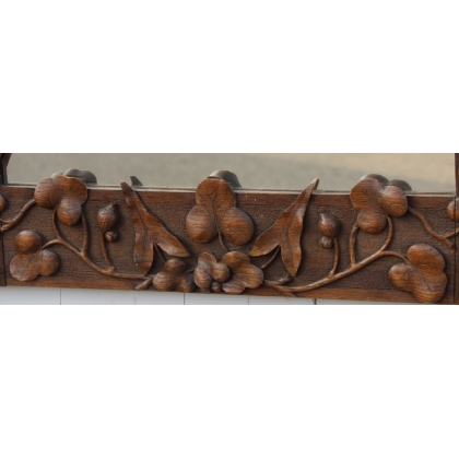 Miroir sculpté Art Nouveau "Roseaux"