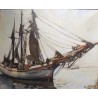 Tableau \"Bateau\" signé Maurice RÉTIF