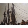 Tableau \"Bateau\" signé Maurice RÉTIF
