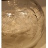 Clear crystal bottle with a floral design