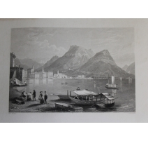 Gravure "Lugano" de BARTLETT