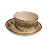 Tasse et sous tasse en porcelaine de Paris