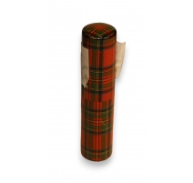 Boite porte-aiguilles en bois tartan Stuart