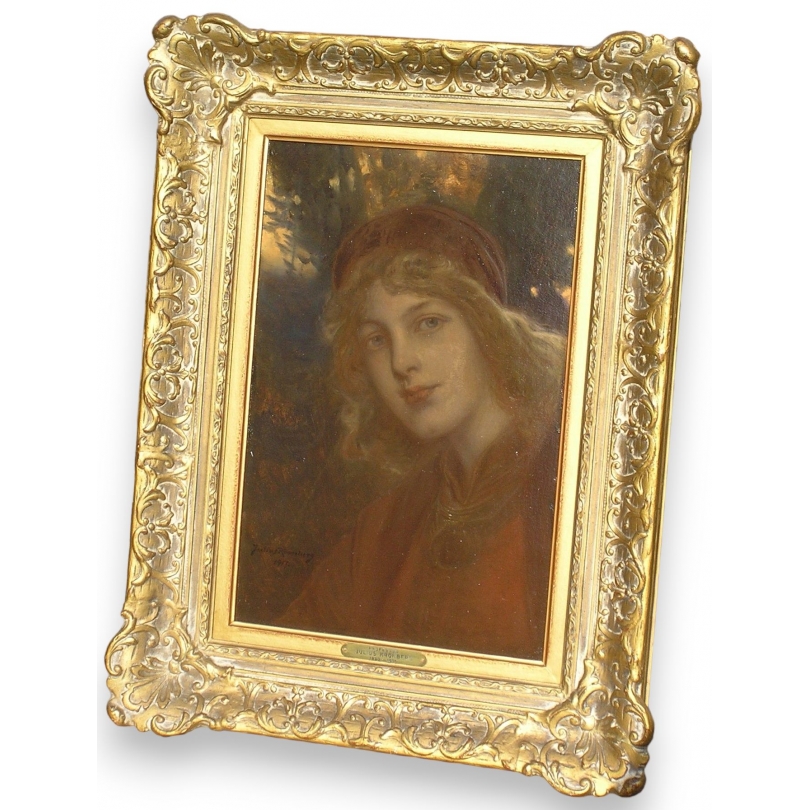Paintings | Painting entitled ‘Woman’. Moinat SA  – Antiques and home décor
