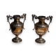 Paire de vases à anses en argent