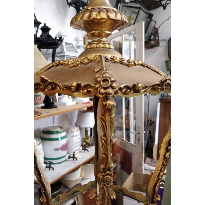 Lanterne carrée style Louis XV en bronze