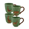 Lot de 4 Mugs décor animaux de chasse