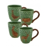 Lot de 4 Mugs décor animaux de chasse