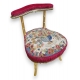Chaise fumeuse Napoléon III en bois