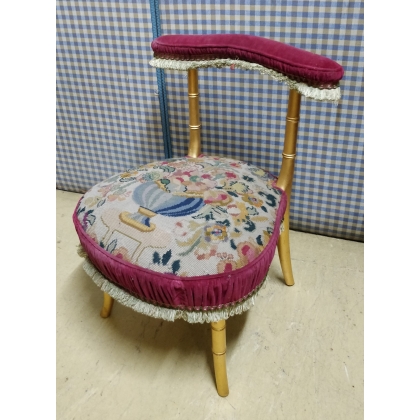 Chaise fumeuse Napoléon III en bois