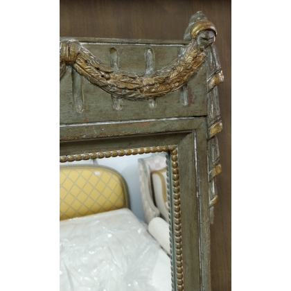  Miroir style Louis XVI en bois sculpté sur  Moinat SA  - Antiquités décoration