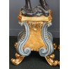 Paire de chandeliers aux maures à 9 lumières