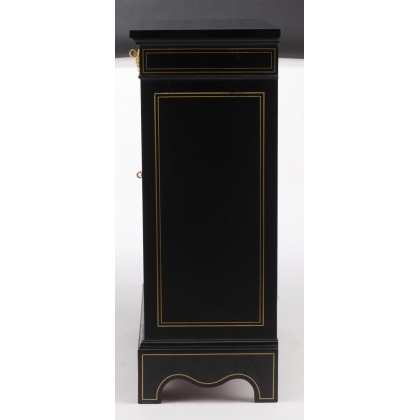 Vitrine Napoléon III en bois noirci