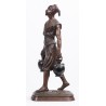 Bronze sculpture entitled ‘Tunisian Water Carrier’, signed DEBUT