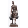 Bronze sculpture entitled ‘Tunisian Water Carrier’, signed DEBUT