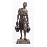 Bronze sculpture entitled ‘Tunisian Water Carrier’, signed DEBUT