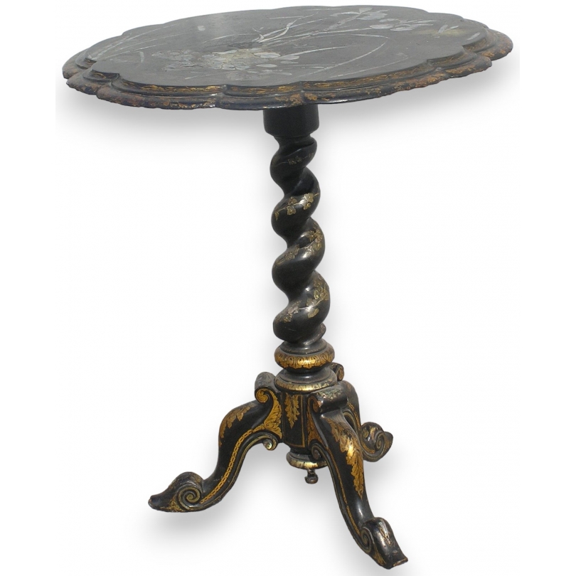 Side table with mother-of-pearl top. From  Moinat SA  - Antiques and home décor