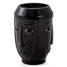 Black Glass ‘Faces’ Vase