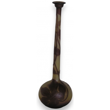 Vase de GALLE, soliflore.
