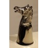 Set of 6 ‘Animal Heads’ cups in nickel-plated brass