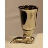 Set of 6 ‘Animal Heads’ cups in nickel-plated brass