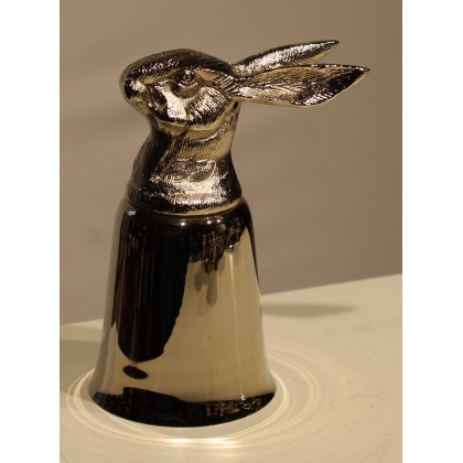Set of 6 ‘Animal Heads’ cups in nickel-plated brass