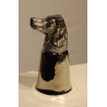 Set of 6 ‘Animal Heads’ cups in nickel-plated brass