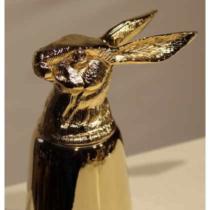Set of 6 ‘Animal Heads’ cups in gold-plated brass