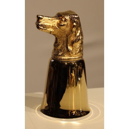 Set of 6 ‘Animal Heads’ cups in gold-plated brass