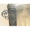 Pewter fountain decorated with dolphins