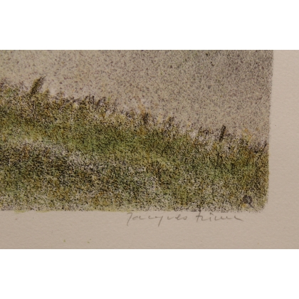Gravure "Cerf" signée RIME
