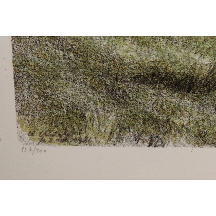 Gravure "Cerf" signée RIME