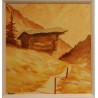 Watercolour painting ‘Raccard’ signed by HOSCH