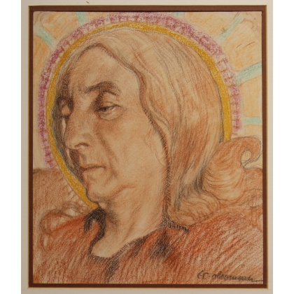 Tableau "Veska" signé OLSOMMER