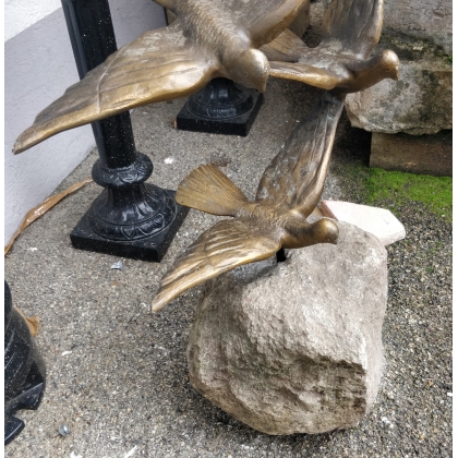 Bronze \"Cinq Oiseaux en vol\"