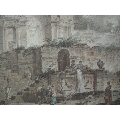 Stich „Ansicht von Rom“.  bei Moinat SA  – Antiquitäten und Dekoration –  Stiche, Lithografien