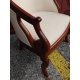 Fauteuil Gondole Empire en acajou