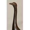 Héron en bronze monogrammée CR