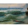 Paintings | Painting entitled ‘The Sea’, signed. Moinat SA  – Antiques and home décor