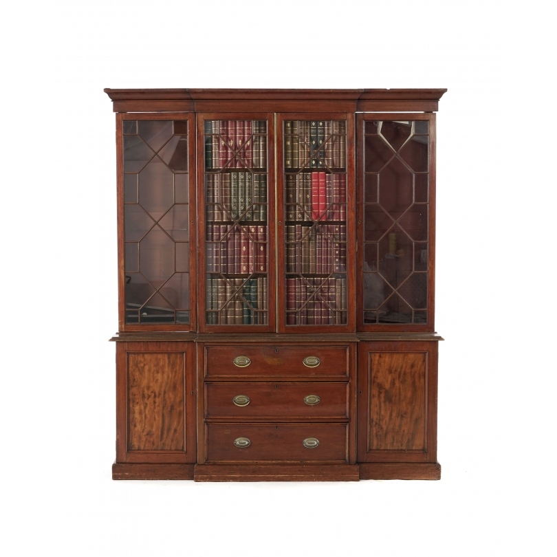 English mahogany bookcase