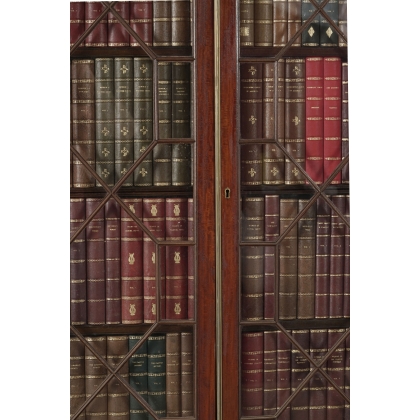 English mahogany bookcase