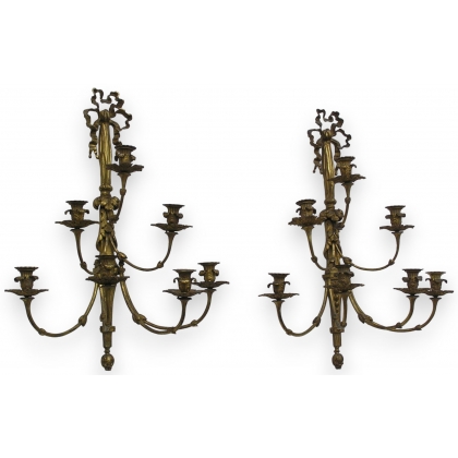 Pair of Louis XVI wall lights. From  Moinat SA  - Antiques and home décor