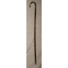 Canne corbin en argent Art Déco, fût en bois