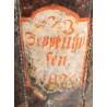 Leather fire bucket dated 1824