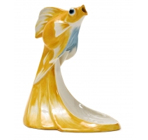 Vase soliflore "Poisson de chine" signé SANDOZ