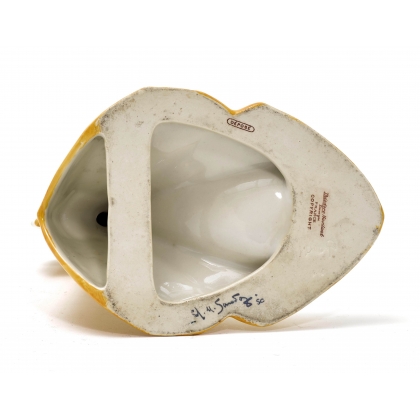 Vase soliflore \"Poisson de chine\" signé SANDOZ