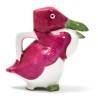 Pichet \"Canard\" rouge et vert signé SANDOZ