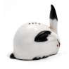 Salière \"Lapin\" blanc et noir signée SANDOZ