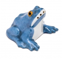 Salière "Grenouille" bleue signée SANDOZ