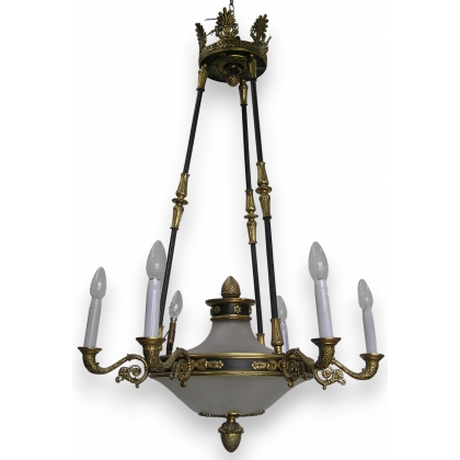 Chandelier in the Empire style.